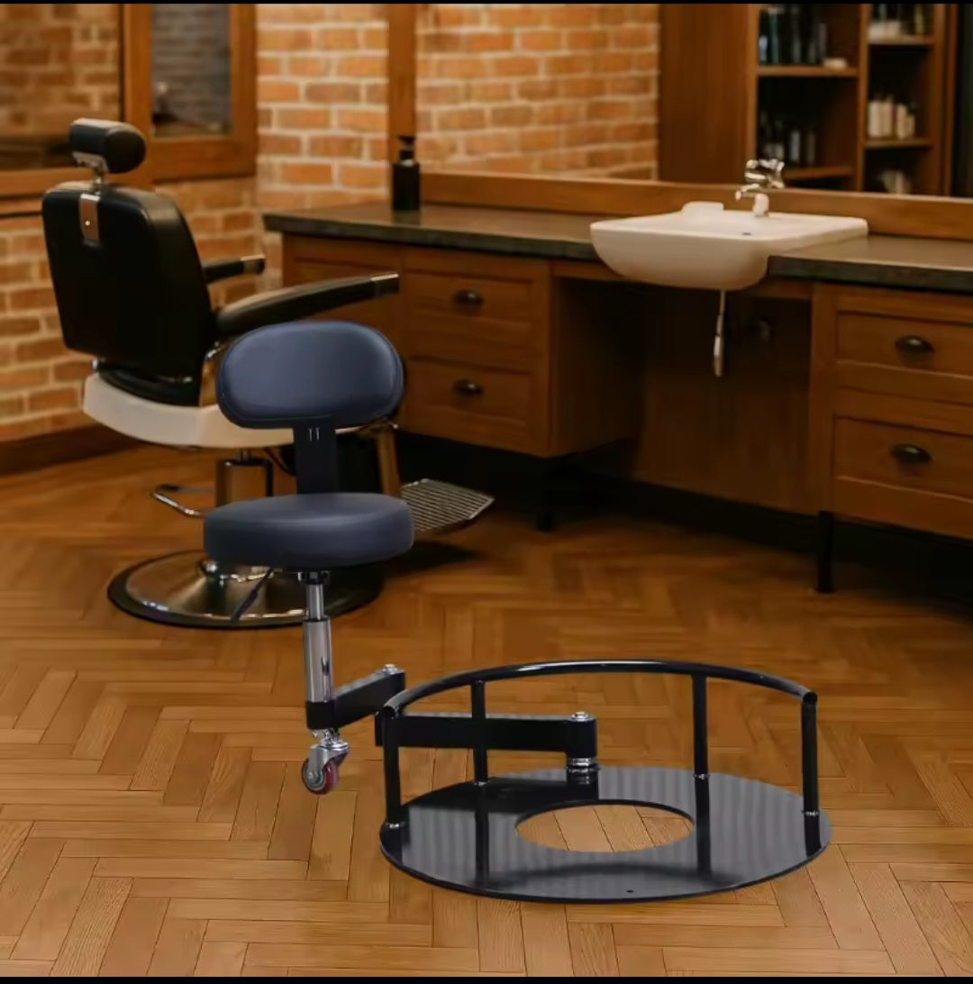 Obrotowy fotel fryzjierski kolor czarny
